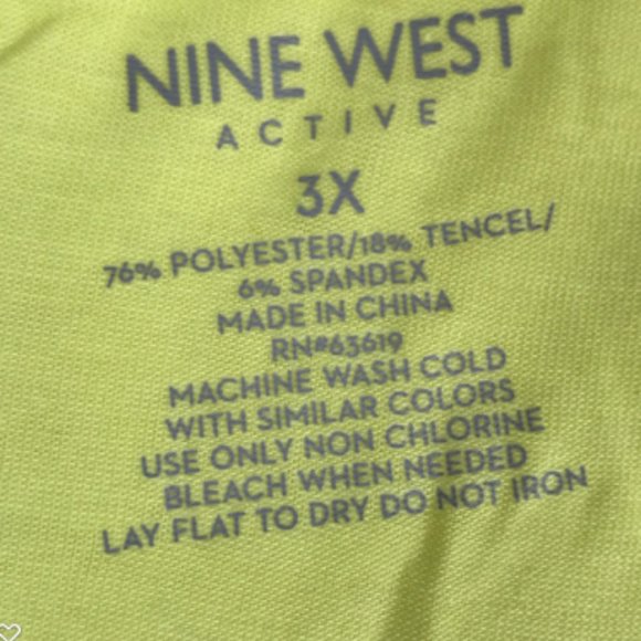 Nine West Active Tank Top Workout Neon NWT - Picture 4 of 6